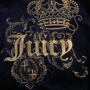 SOLD SOMEWHERE ELSE| Navy Blue Juicy Couture Zip Up